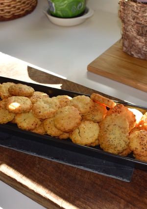 Une photo de Sablé au parmesan parfumé