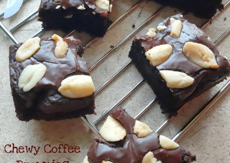 Resep Chewy Coffee Brownies Anti Gagal