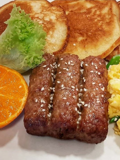A picture of Old school pancakes.