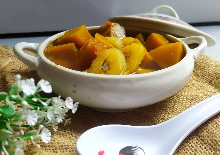 Resep Kolak Labu Pisang Tanpa Santan, Enak Banget