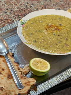 عکسی از دستور آش سبزی شیرازی