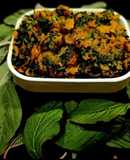 Besan Green Amaranth Leaves Sabzi