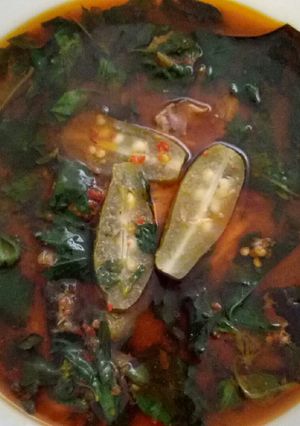 Foto resep Asam pedas ikan tongkol daun kemangi