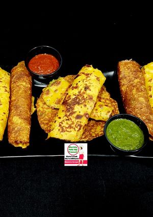 A picture of Mix Veg Besan Chilla.