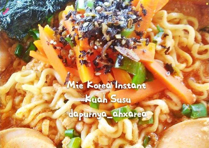 Resep Mie Instant Korea Kuah Susu, Bikin Ngiler