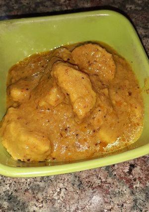A picture of Gatte ki sabzi.