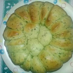 A picture of Garlic,Coriander Flower Bread.