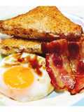 🍞🧀แซนวิชชีส+ไข่ดาวน้ำ+เบคอนทอด🍳🥓(Easy Breakfast)