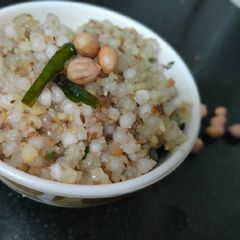 A picture of Sago(sabudana) khichdi.