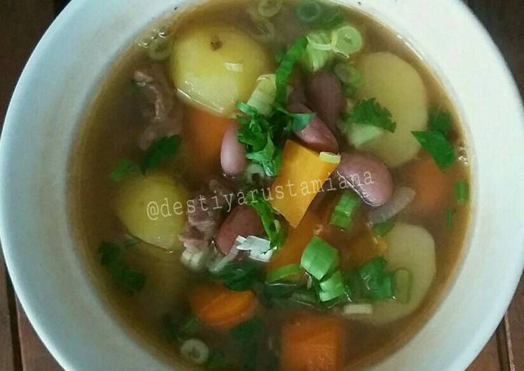 Sup Daging Kacang Merah