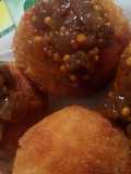 Bombitas de batata con granos de mostaza