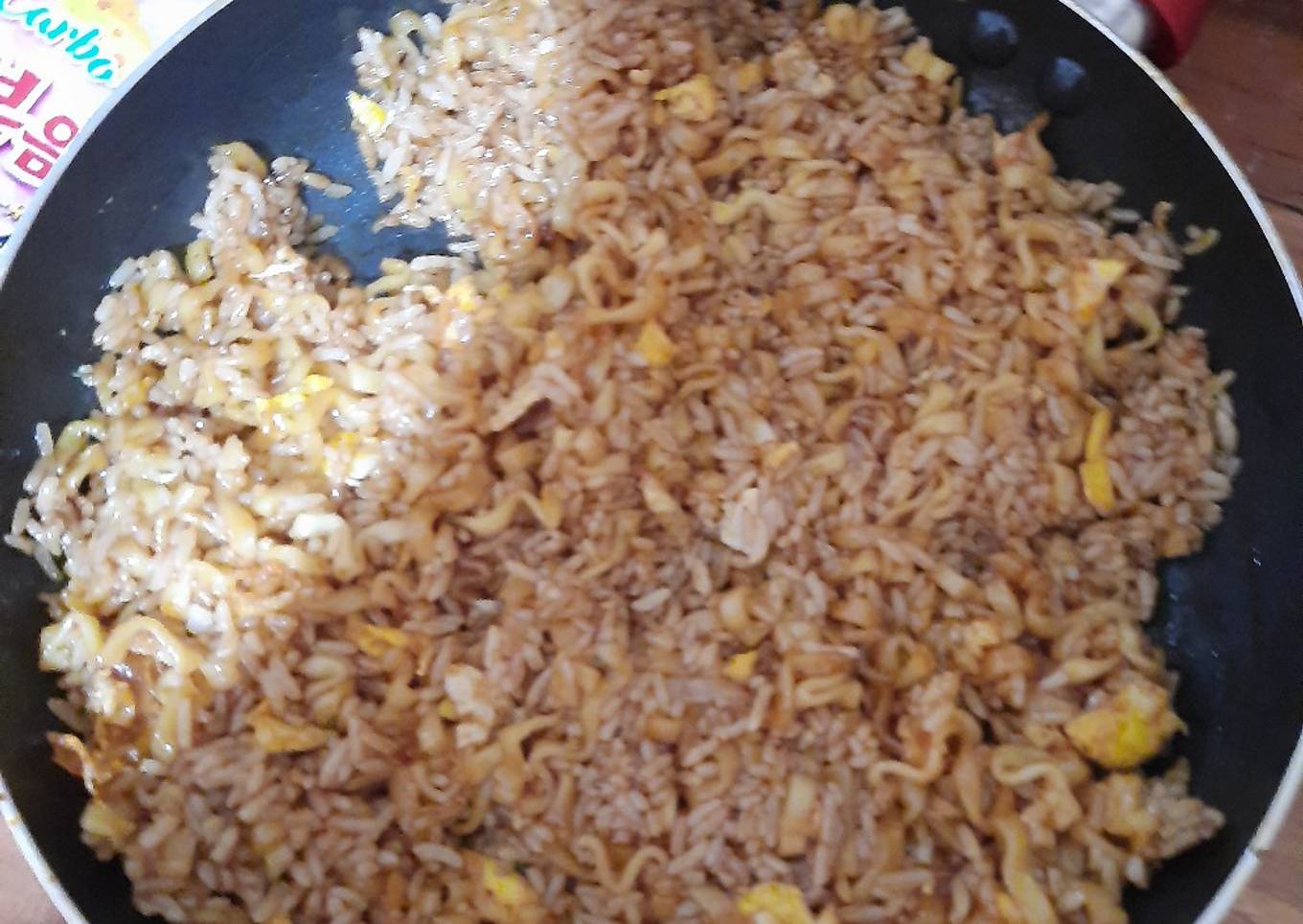 Nasi goreng samyang carbonara