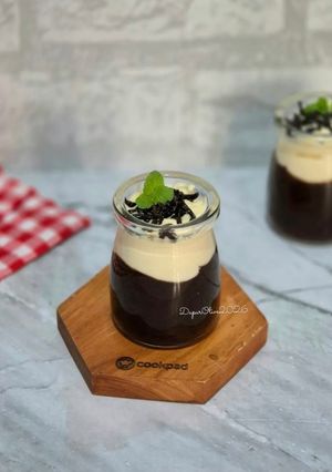 Foto resep Puding Coklat Vla Creamy