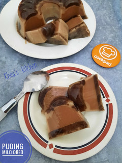 Foto resep Puding Milo Oreo