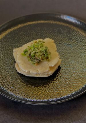 A picture of Kolhapuri Thecha Bhakri - Maharashtra Special.