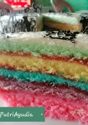 Foto resep Rainbow kukus Santan