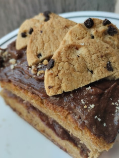 Una foto de Relleno de chocolate y galleta para bizcochos..