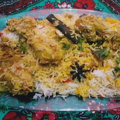Leftover Chicken Karai Baryani A picture of Leftover Chicken Karai Baryani.