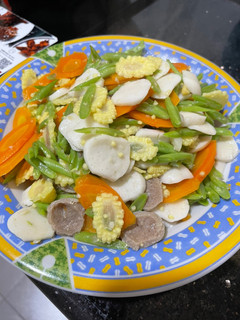 Foto resep Buncis Putren Wortel dengan Duo Bakso
