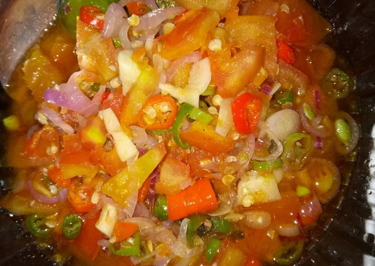 Resep Sambal matah ala arra Anti Gagal