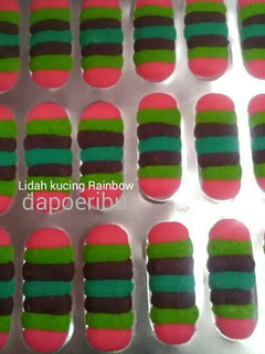 Foto resep Lidah kucing rainbow
