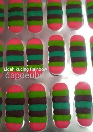 Foto resep Lidah kucing rainbow