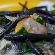 Spaghetti Negros con berberechos