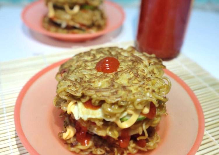 Recipe: Appetizing Burger Mini Mie Instant