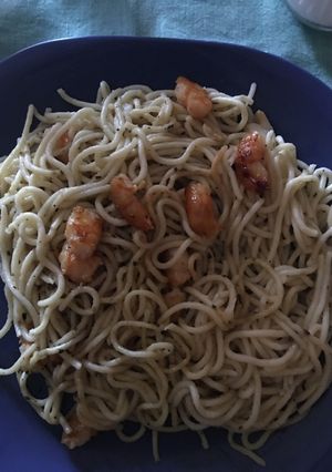 Foto principal de Espaguetis con langostinos