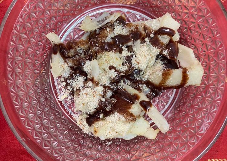 Recipe of Love Rice flour Upma with nuts and sauce
