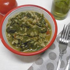 A picture of Tasty Greek Spinach and Rice (Spanakorizo).