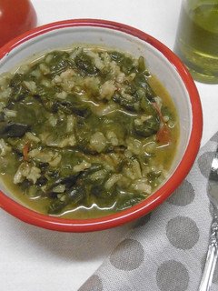 A picture of Tasty Greek Spinach and Rice (Spanakorizo).