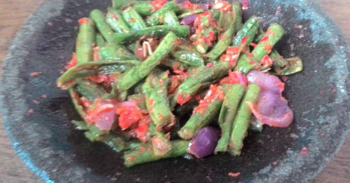 Resep Sambel Penyet Kacang Panjang Khas Malang Oleh Nugrahayu Dewanti