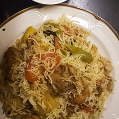 A picture of Sindhi biryani.
