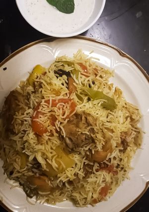 A picture of Sindhi biryani.