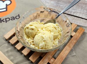 Una foto de 🥭🫙Helado de mango y yogurt 🍦Súper cremoso 🫙🥭