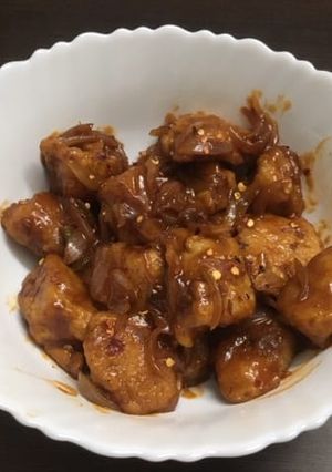 A picture of Idli manchurian.