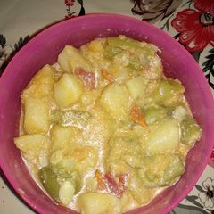 Jhinge aalu posto A picture of Jhinge aalu posto.