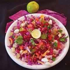 Purple cabbage and Carrot Salad A picture of Purple cabbage and Carrot Salad.