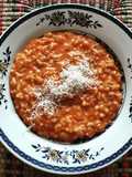 Risotto en salsa roja