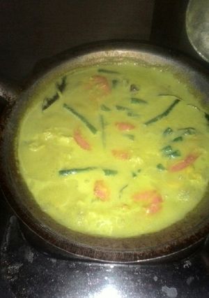 Foto resep Gulai udang kacang panjang