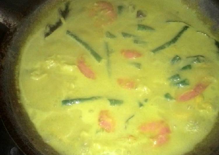 Gulai udang kacang panjang