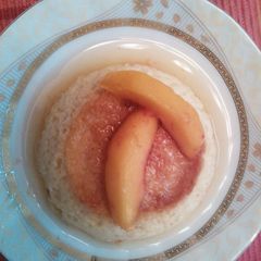 A picture of Peach pudding #cookpadramadan #sehricontest.