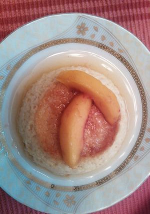 A picture of Peach pudding #cookpadramadan #sehricontest.