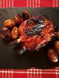 Codillo al horno glaseado con cerveza