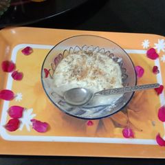 A picture of Shreekhand with almond and cardmom.