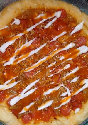 Foto resep Pizza rice cooker simple enak banget!