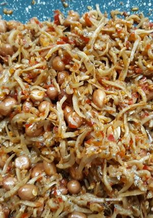 Foto resep Balado teri kacang