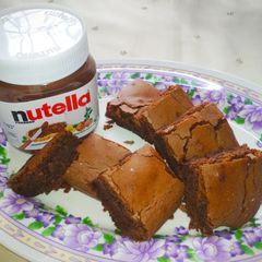 A picture of Nutella brownies.