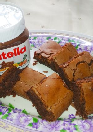 A picture of Nutella brownies.